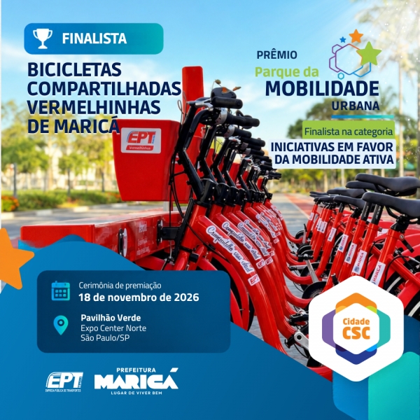 Sistema das Vermelhinhas é finalista do Prêmio Parque da Mobilidade Urbana 2026