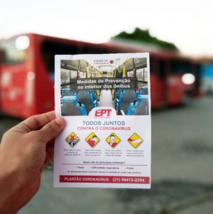 EPT realiza ações de combate ao novo coronavírus em Itaipuaçu, Inoã e Rodoviária