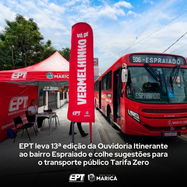 Hoje o bairro Espraiado vivenciou um dia de gestão popular com a realização da 13ª edição da Ouvidoria Itinerante da Empresa Pública de Transportes (EPT).