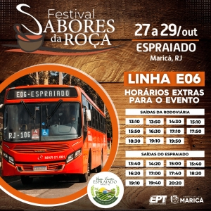 Sabores da Roça: EPT adiciona horários extras para atender o evento