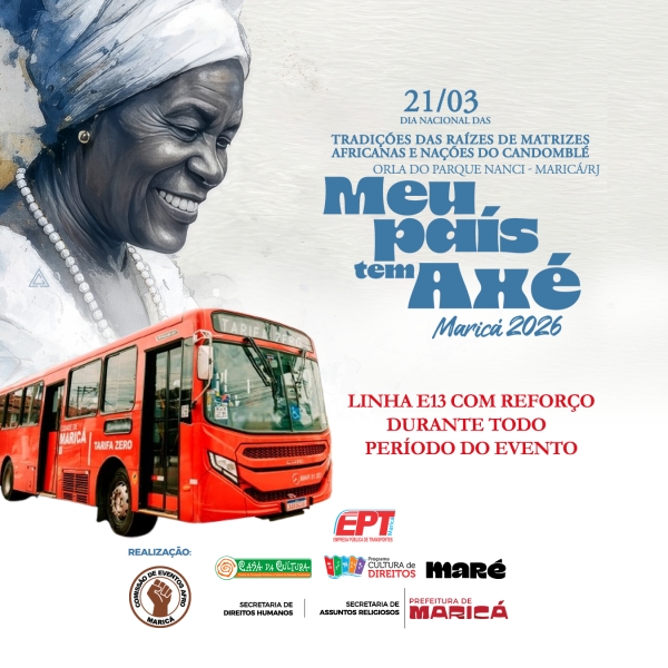 Reforço da linha E13 garante participação no evento " Meu país tem Axé"
