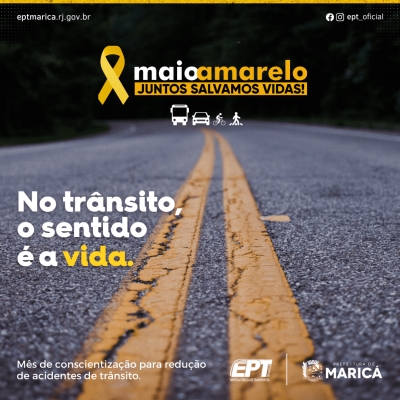 Maio Amarelo: campanha alerta sobre cuidados no trânsito
