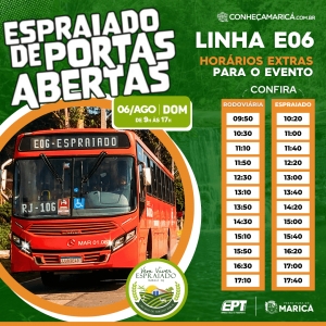 Linha E06 com mais horários para a quarta edição do Espraiado de Portas Abertas