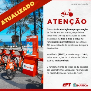 Atenção: confira como fica o funcionamento das Vermelhinhas
