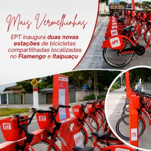 Sistema de bicicletas compartilhadas atinge a marca de 55 estações de bicicletas adultas e 10 estações infantis