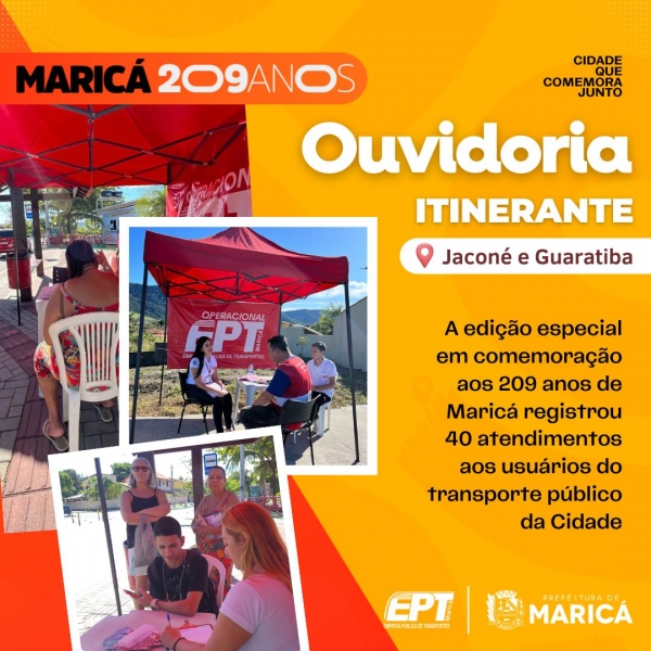 Edição especial da Ouvidoria Itinerante da EPT chega aos bairros Jaconé e Guaratiba