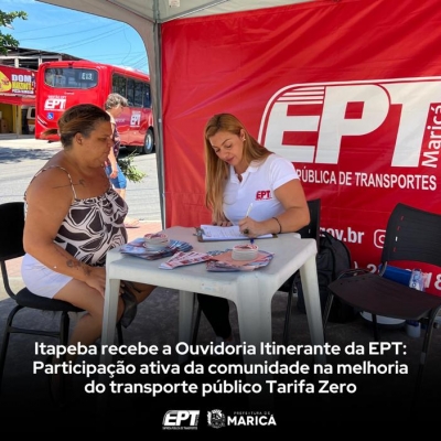Itapeba Recebe a Ouvidoria Itinerante da EPT: Participação ativa da comunidade na melhoria do transporte público