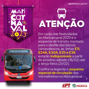 Maricarnaval: Confira a operação especial de circulação dos Vermelhinhos