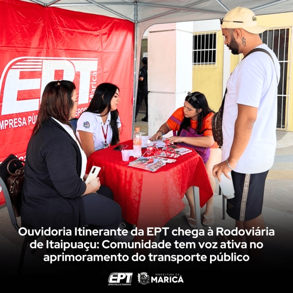 Ouvidoria Itinerante da EPT chega à Rodoviária de Itaipuaçu: Comunidade tem voz ativa no aprimoramento do transporte público
